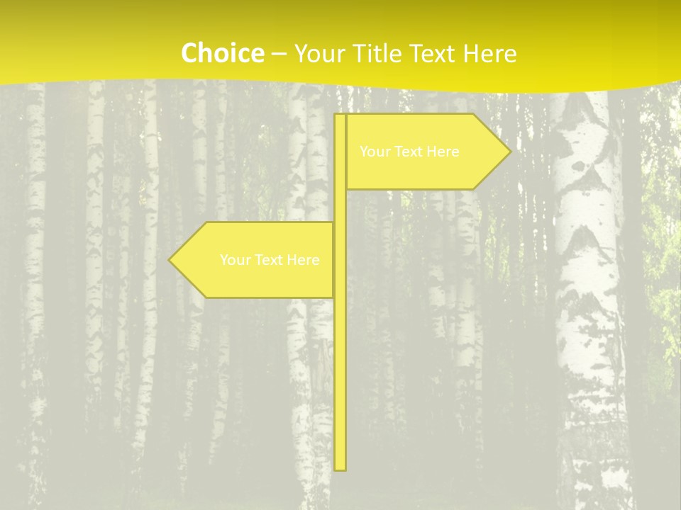 Foliage Tranquil Color PowerPoint Template