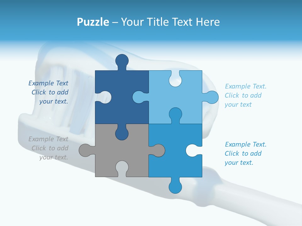 Healthily Toothpaste Brush PowerPoint Template