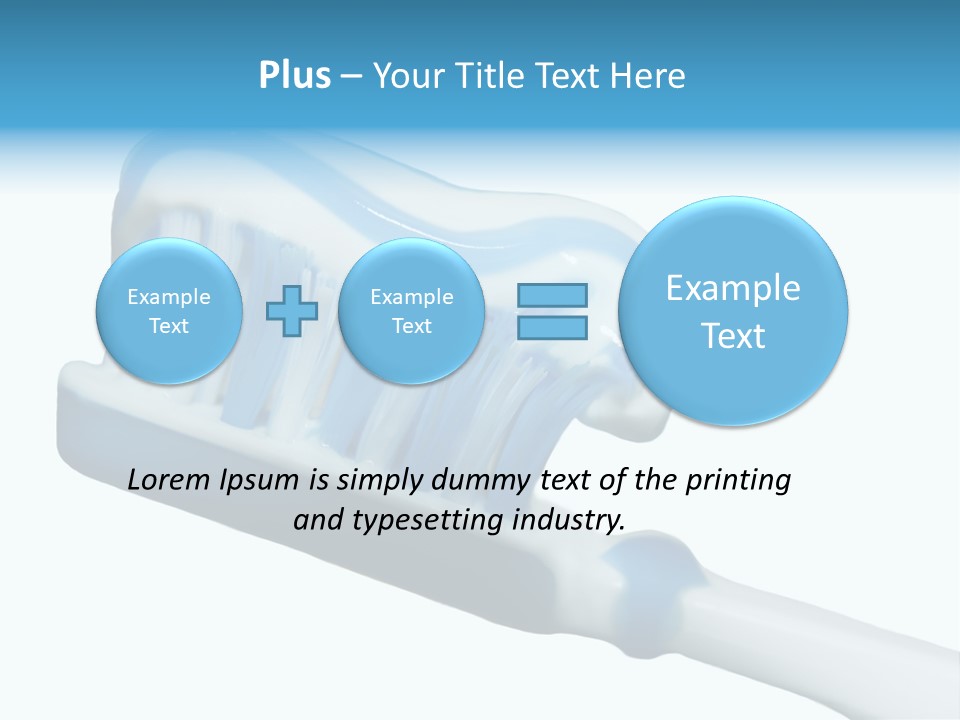 Healthily Toothpaste Brush PowerPoint Template