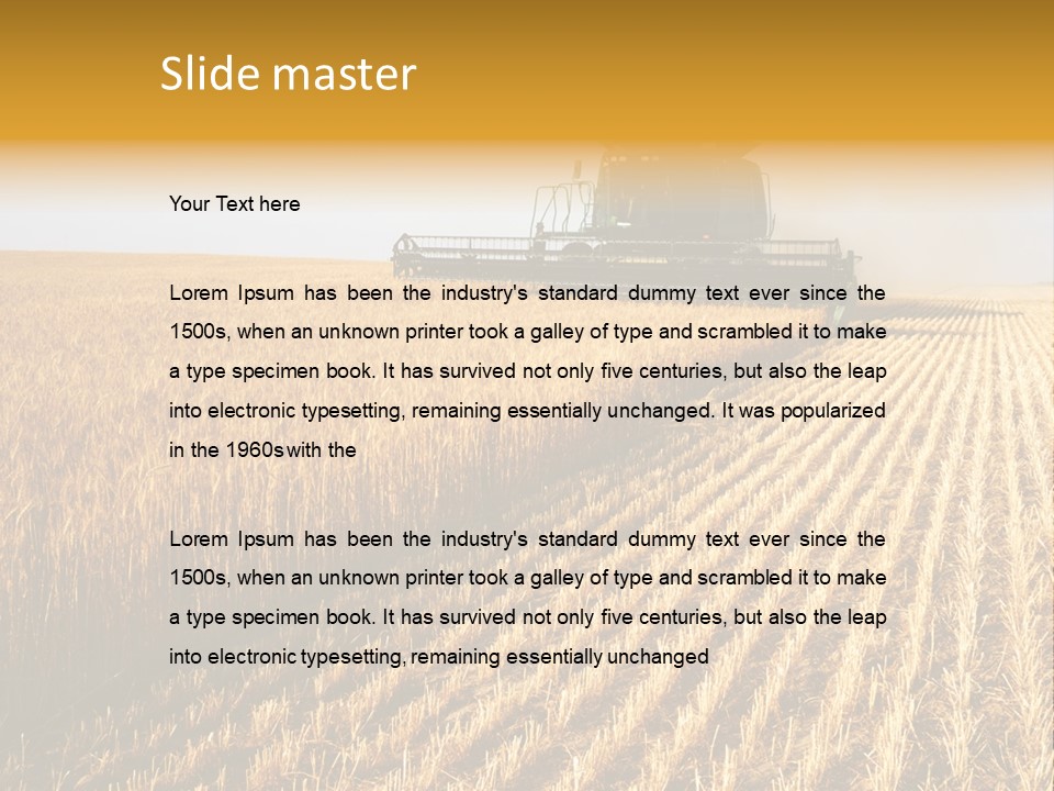 Landscape Crop Stem PowerPoint Template