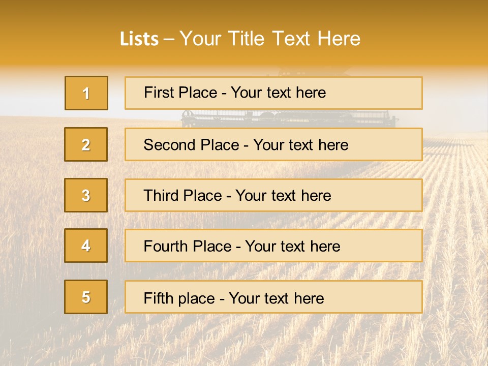 Landscape Crop Stem PowerPoint Template