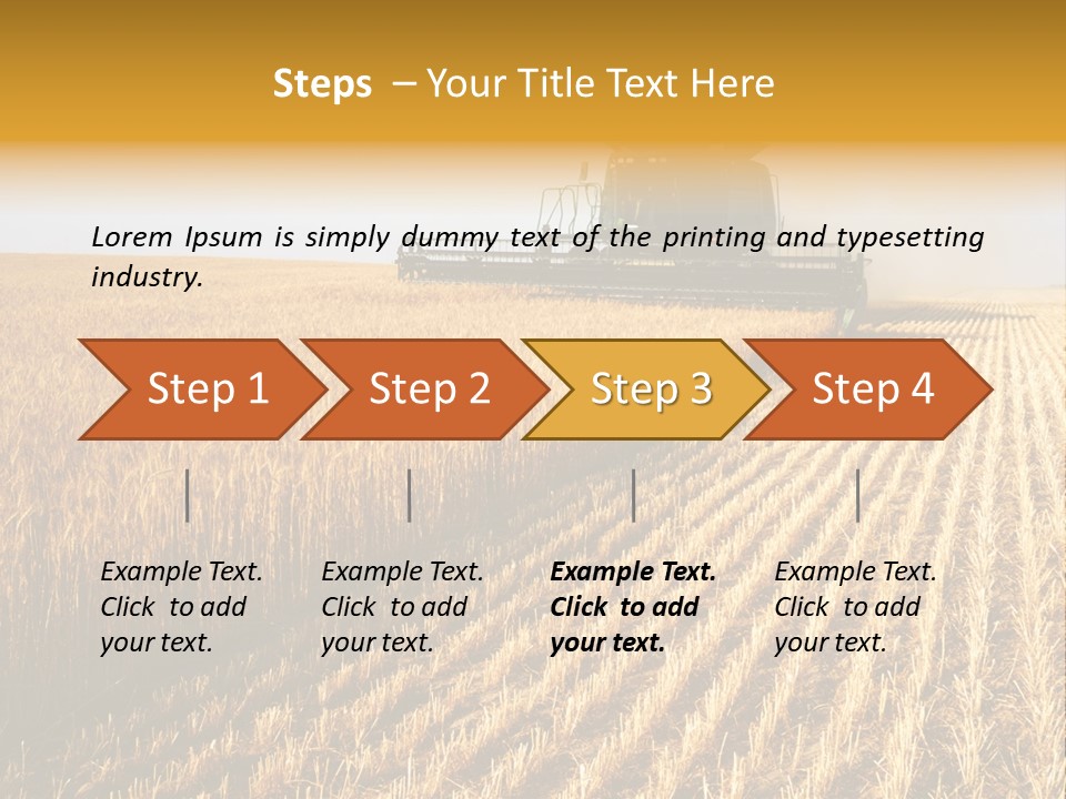 Landscape Crop Stem PowerPoint Template