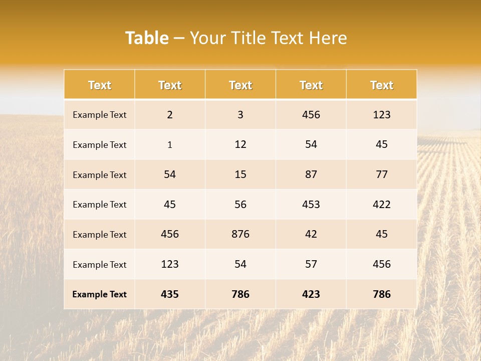 Landscape Crop Stem PowerPoint Template