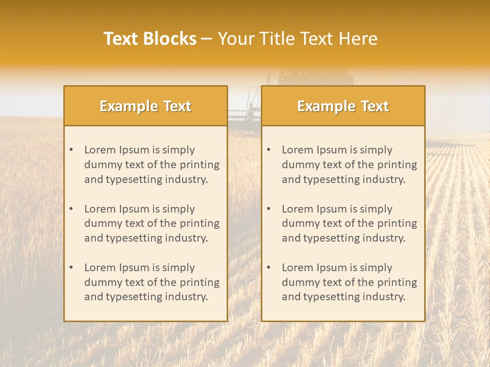 Landscape Crop Stem PowerPoint Template