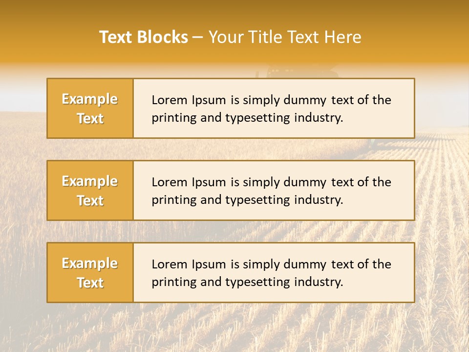 Landscape Crop Stem PowerPoint Template