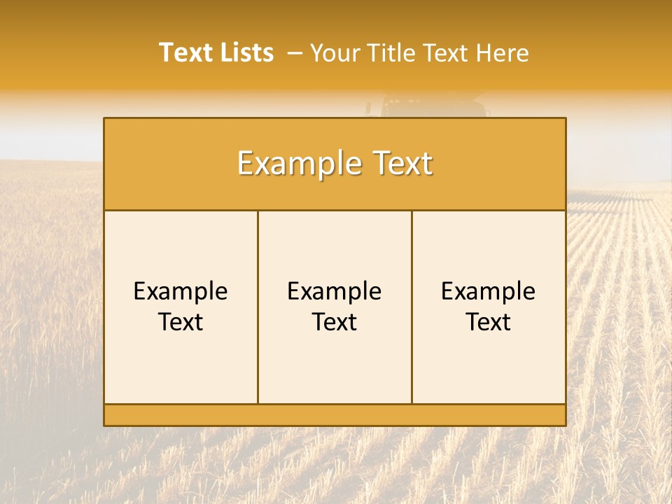 Landscape Crop Stem PowerPoint Template