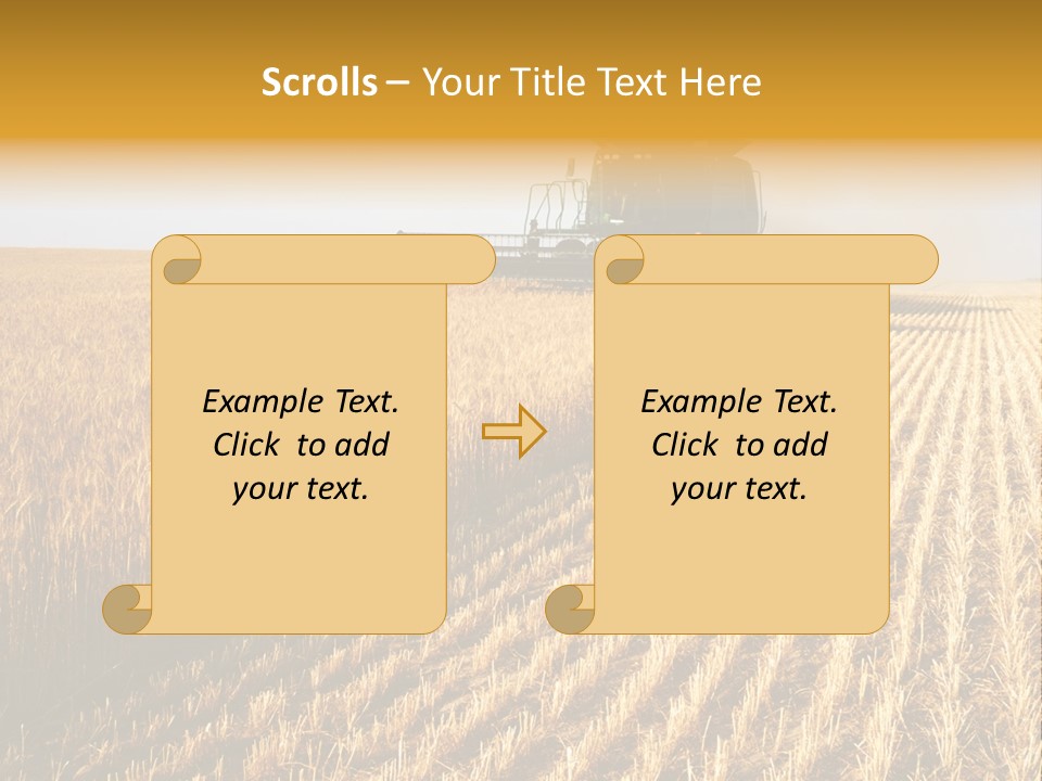 Landscape Crop Stem PowerPoint Template