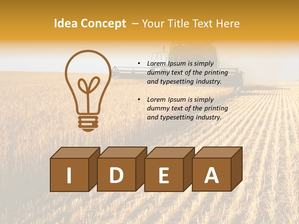 Landscape Crop Stem PowerPoint Template