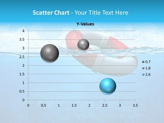 Aqua Bottom Waves PowerPoint Template