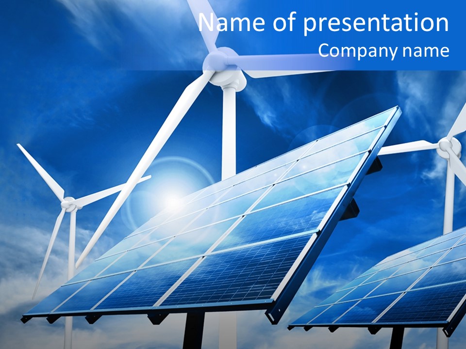 Heater Wind Light PowerPoint Template