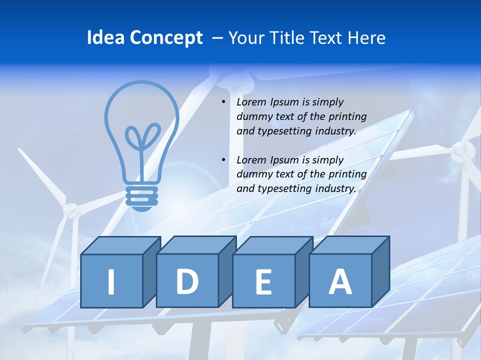 Heater Wind Light PowerPoint Template