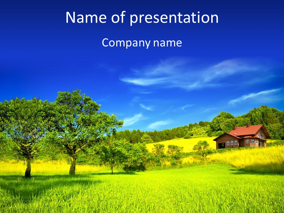 Landscape Land Nature PowerPoint Template