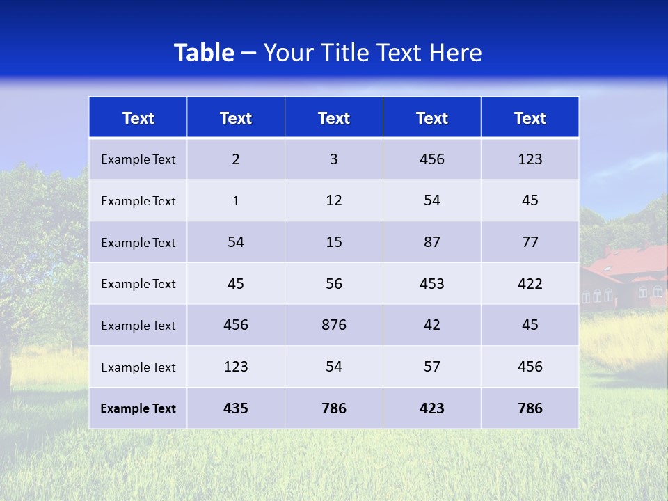 Landscape Land Nature PowerPoint Template