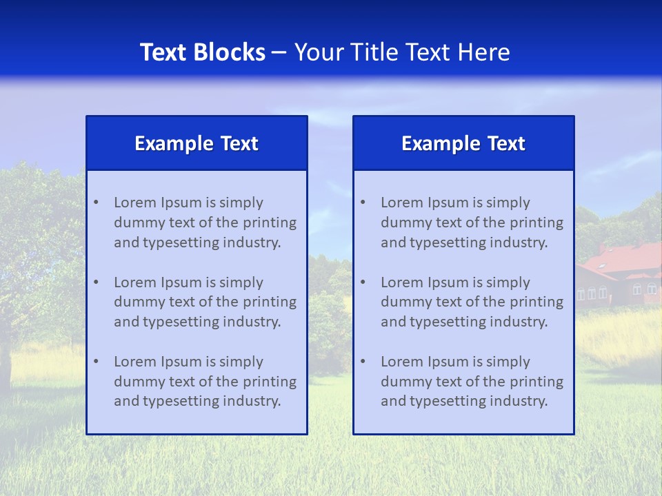 Landscape Land Nature PowerPoint Template