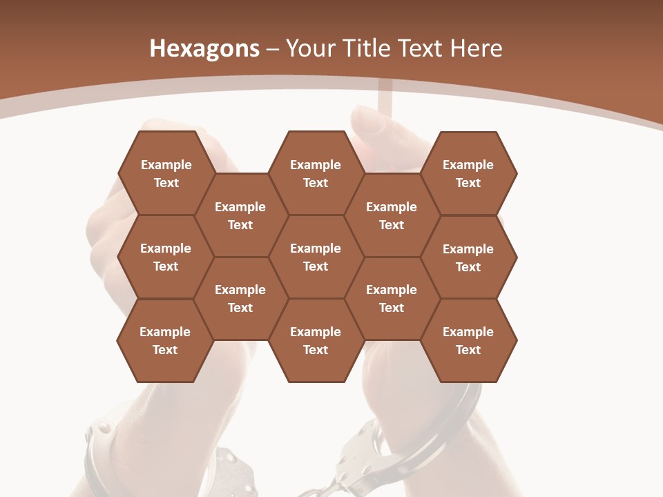 Handcuffs Bulletin Text Field PowerPoint Template