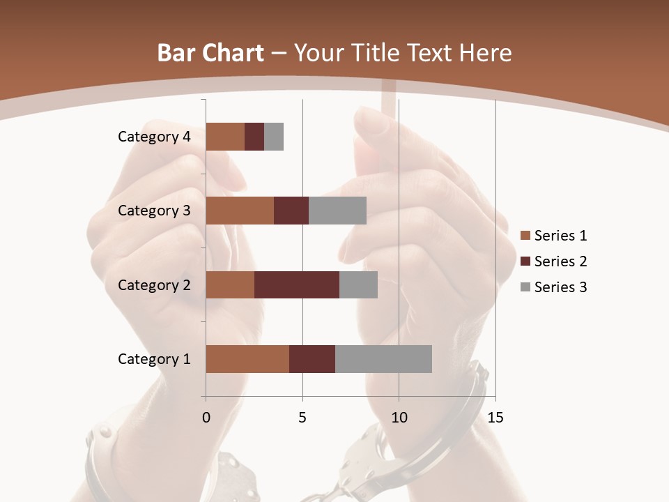 Handcuffs Bulletin Text Field PowerPoint Template