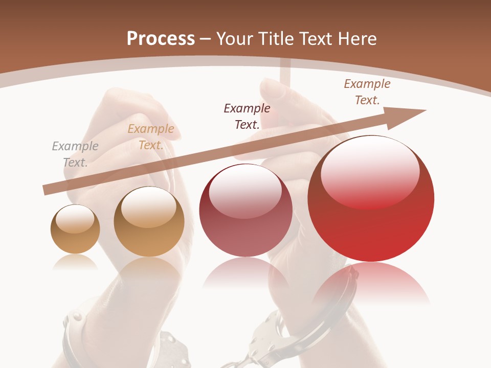 Handcuffs Bulletin Text Field PowerPoint Template
