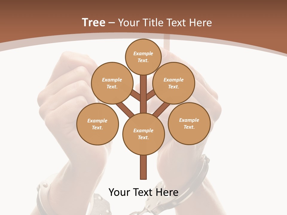 Handcuffs Bulletin Text Field PowerPoint Template