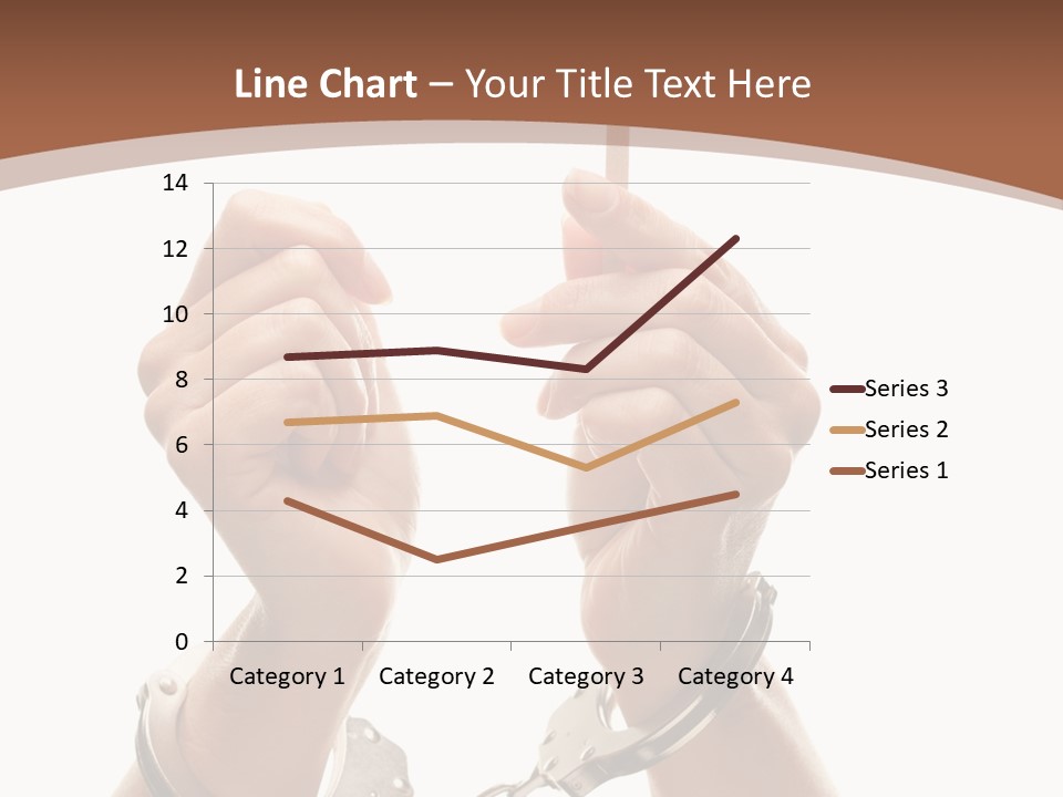 Handcuffs Bulletin Text Field PowerPoint Template