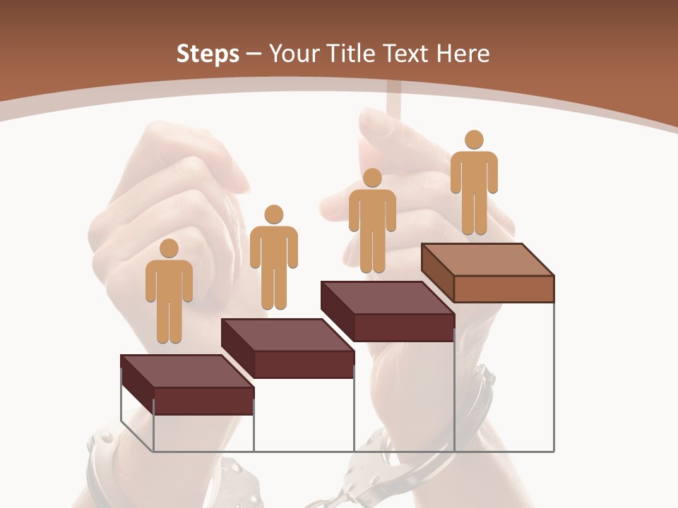 Handcuffs Bulletin Text Field PowerPoint Template