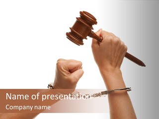 Legal Rights Wood PowerPoint Template