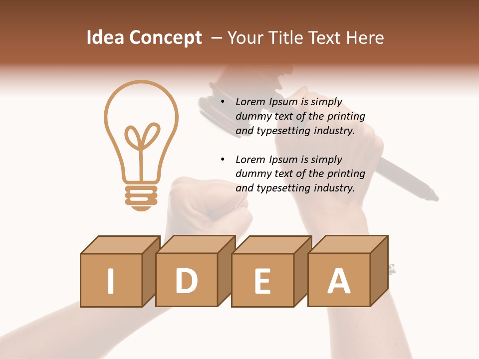 Legal Rights Wood PowerPoint Template