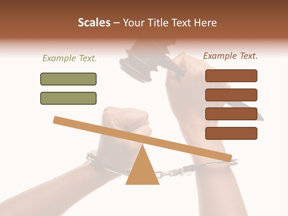 Legal Rights Wood PowerPoint Template