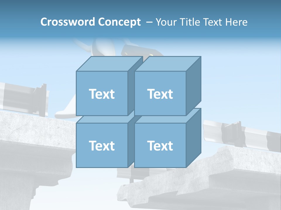 Worry Dart Bridge PowerPoint Template