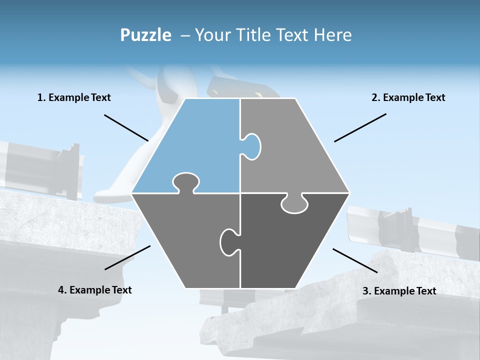 Worry Dart Bridge PowerPoint Template