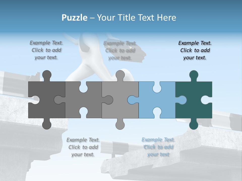 Worry Dart Bridge PowerPoint Template