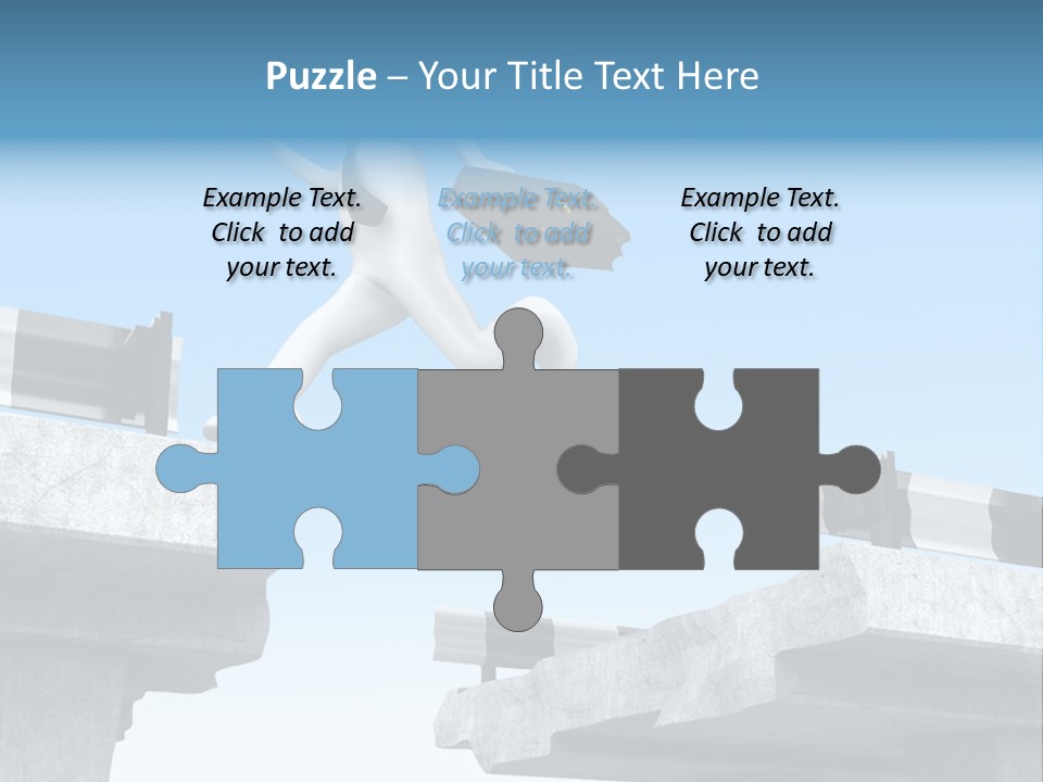 Worry Dart Bridge PowerPoint Template