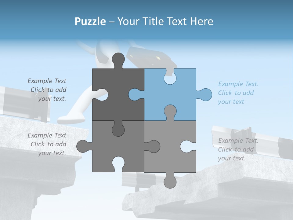 Worry Dart Bridge PowerPoint Template