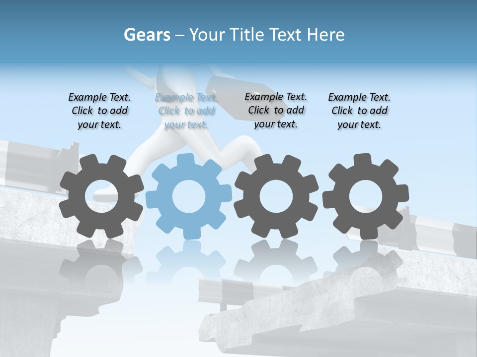 Worry Dart Bridge PowerPoint Template