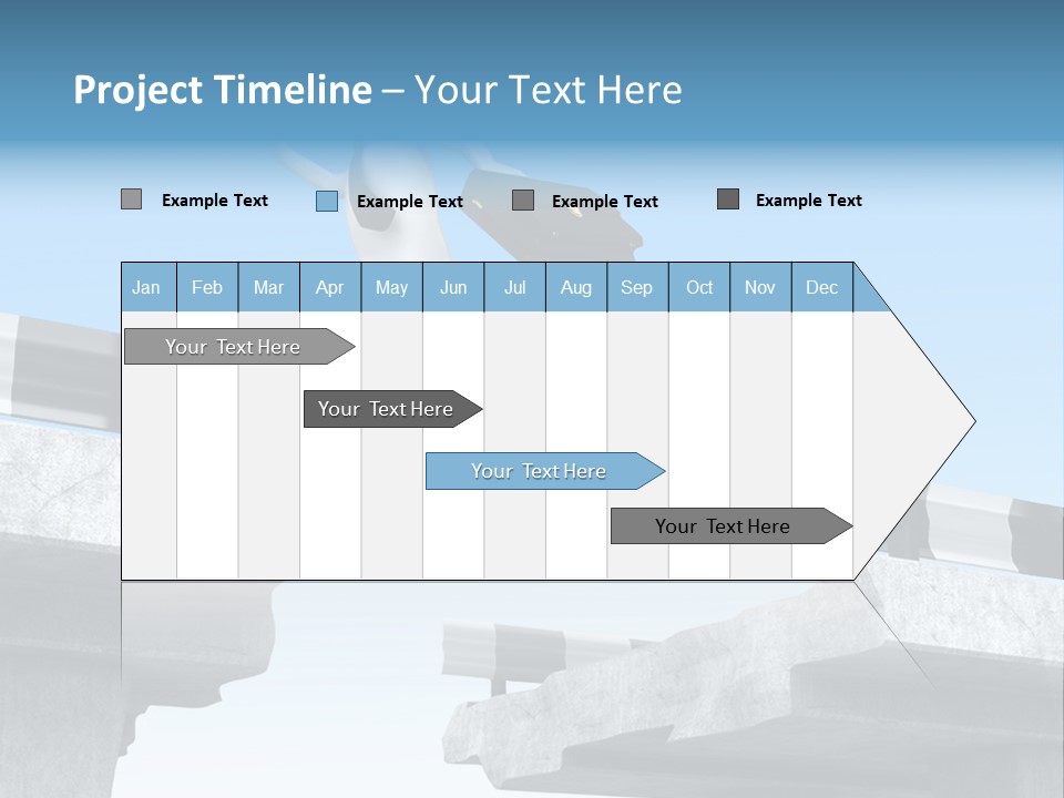 Worry Dart Bridge PowerPoint Template