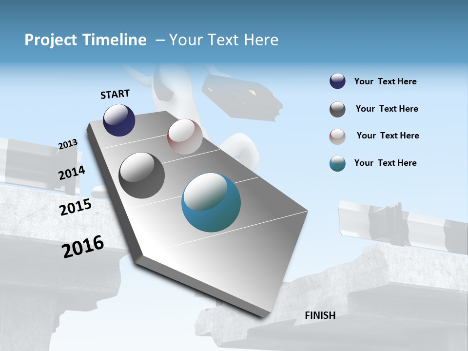 Worry Dart Bridge PowerPoint Template