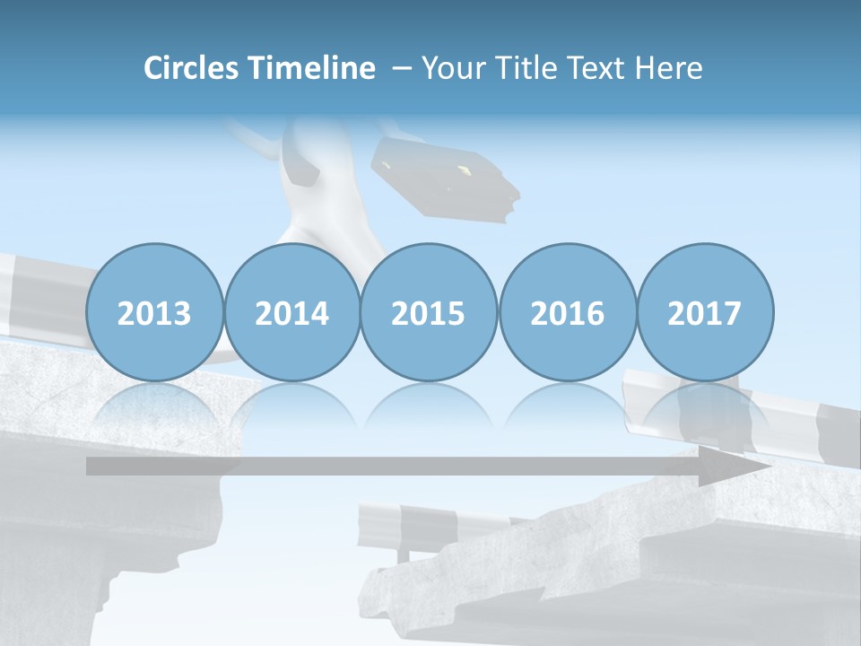 Worry Dart Bridge PowerPoint Template