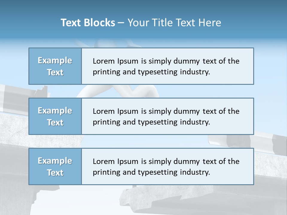 Worry Dart Bridge PowerPoint Template