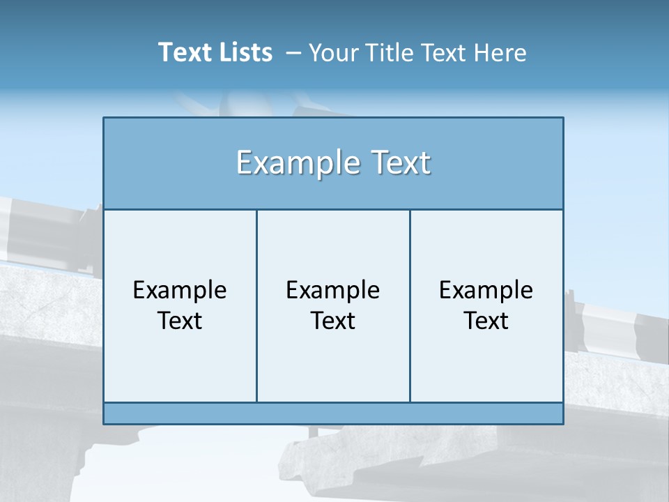Worry Dart Bridge PowerPoint Template