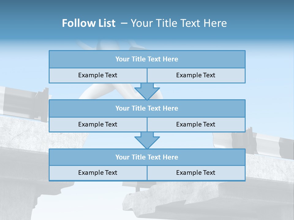 Worry Dart Bridge PowerPoint Template