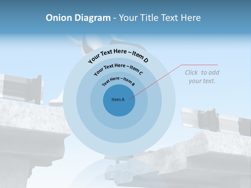 Worry Dart Bridge PowerPoint Template