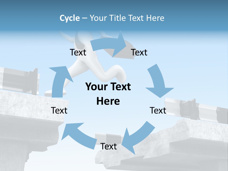 Worry Dart Bridge PowerPoint Template