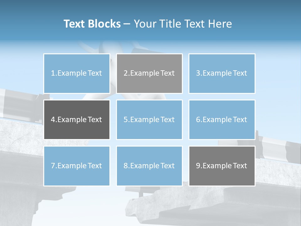 Worry Dart Bridge PowerPoint Template