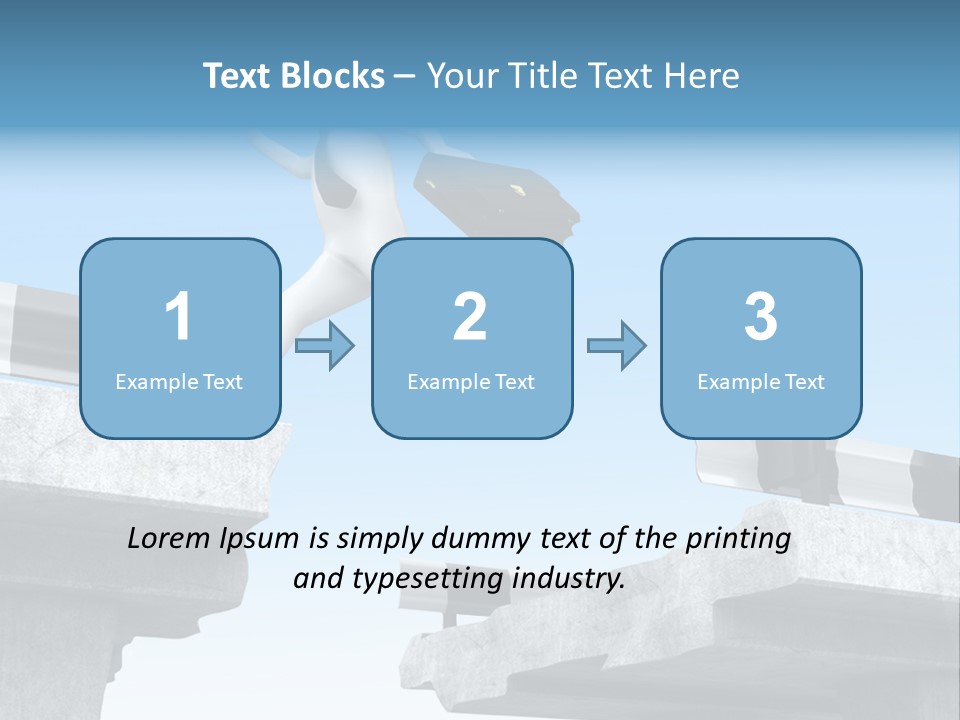 Worry Dart Bridge PowerPoint Template