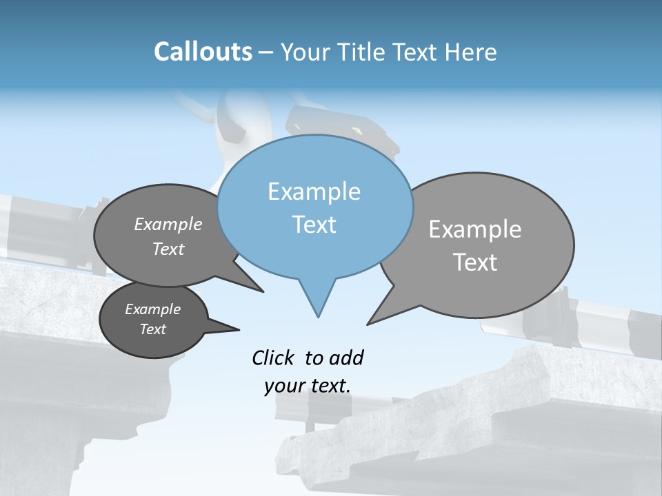 Worry Dart Bridge PowerPoint Template