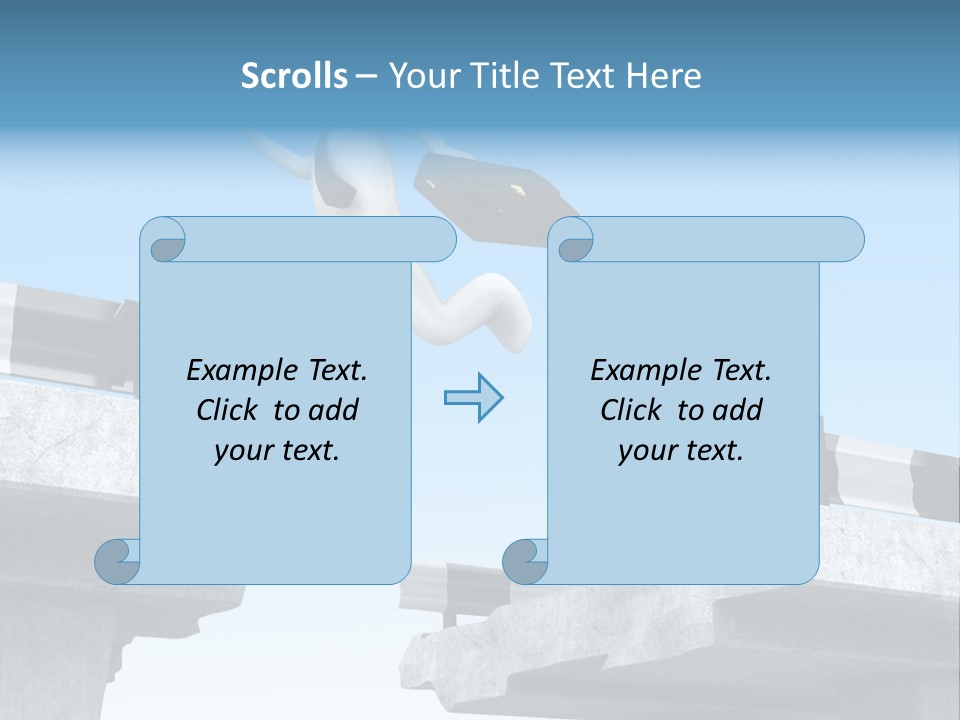 Worry Dart Bridge PowerPoint Template