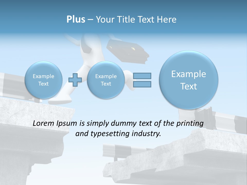 Worry Dart Bridge PowerPoint Template