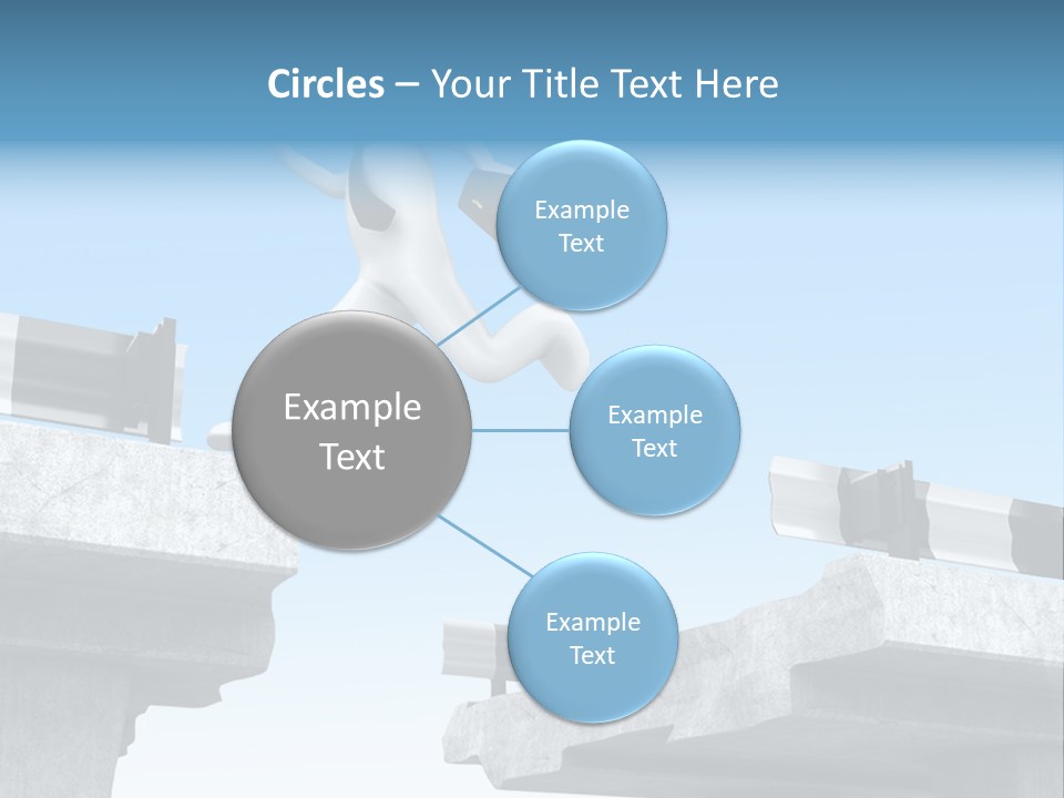 Worry Dart Bridge PowerPoint Template