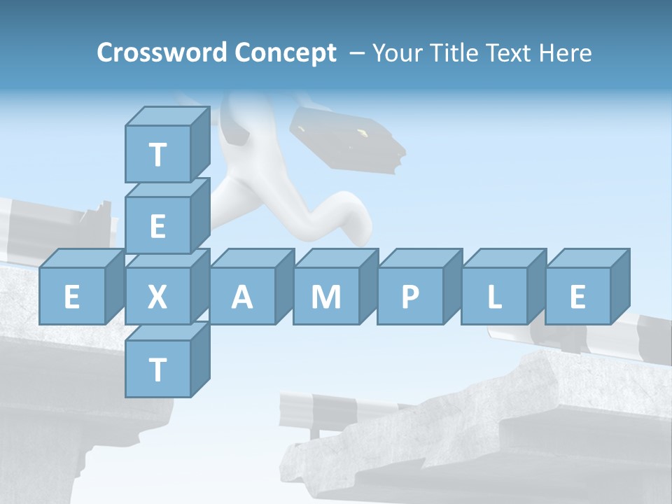 Worry Dart Bridge PowerPoint Template