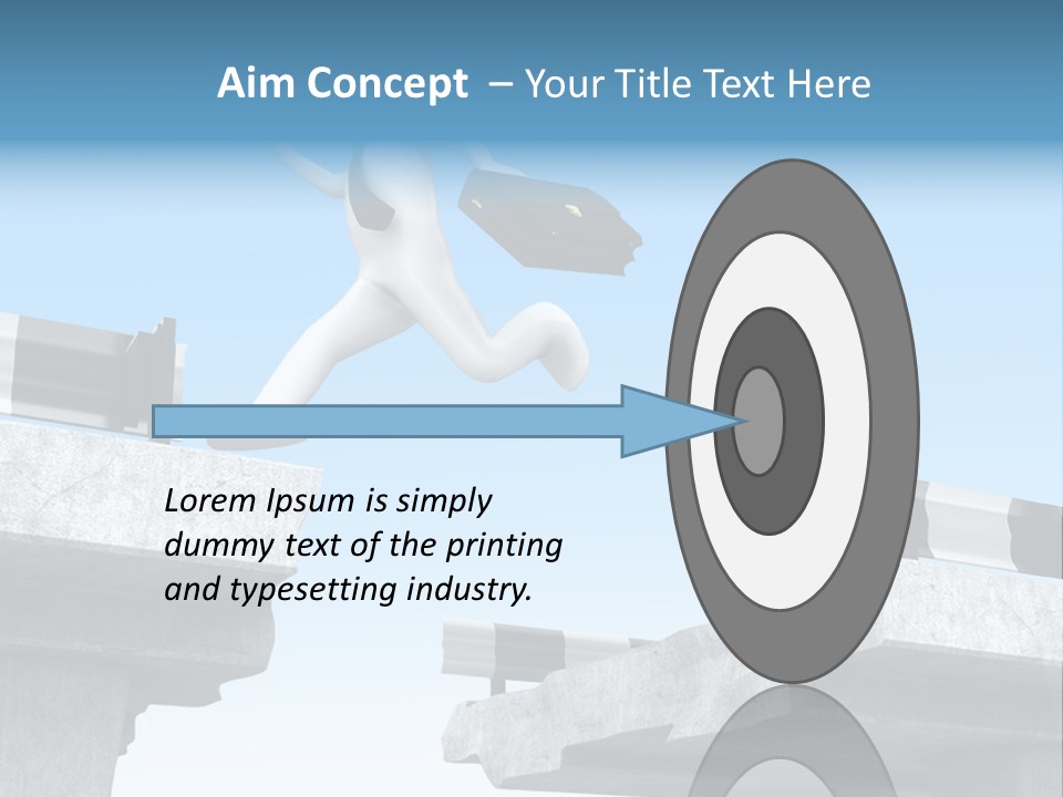 Worry Dart Bridge PowerPoint Template