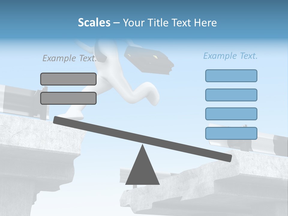Worry Dart Bridge PowerPoint Template